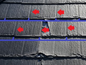 パミール屋根の特徴　線